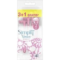 Gillette Venus 2 Simply Basic Rasoirs Jetables Femme x4