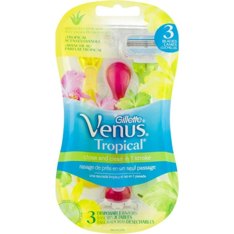 Gillette Venus Tropical 3S Rasoirs Jetables