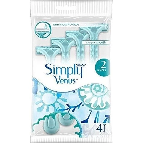 Gillette Simply Venus 2 Rasoirs Jetables 4-pk