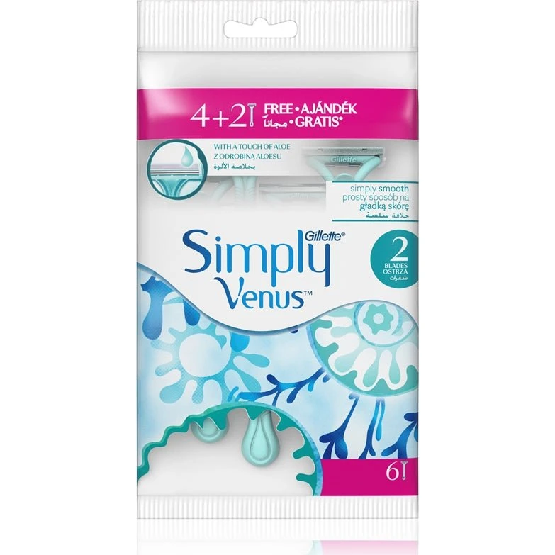 Gillette Simplement Venus 2 (6 pièces)