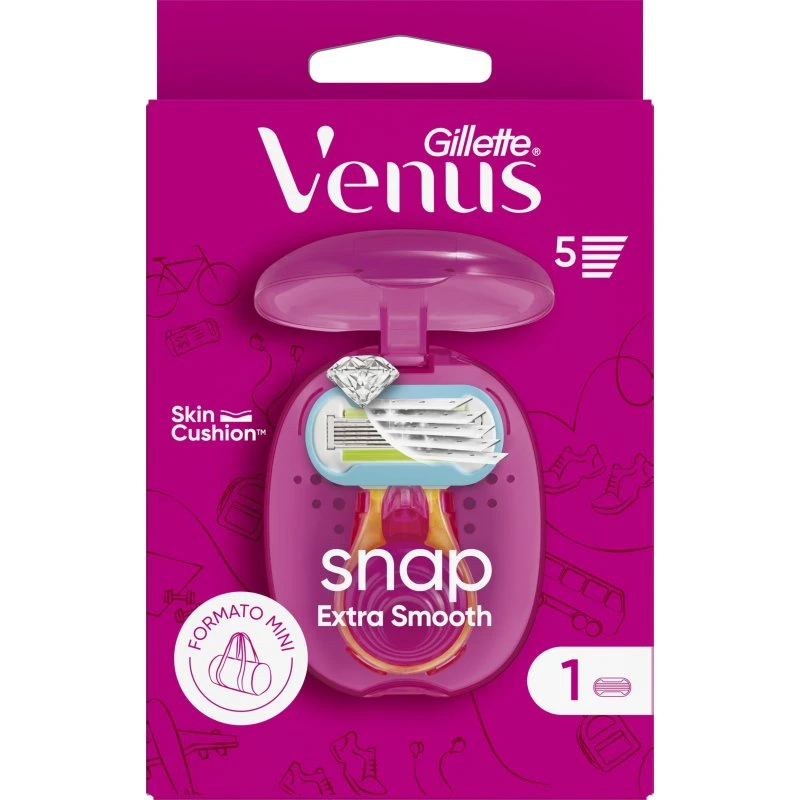 Gillette Venus Snap Rasoir 5 Lames Mini